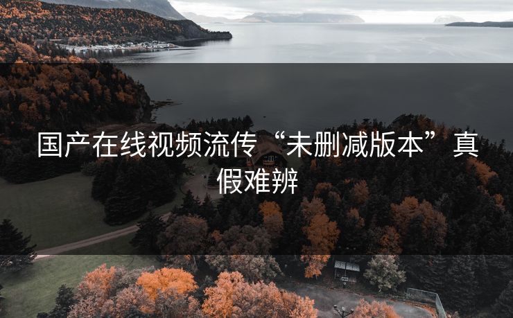 国产在线视频流传“未删减版本”真假难辨